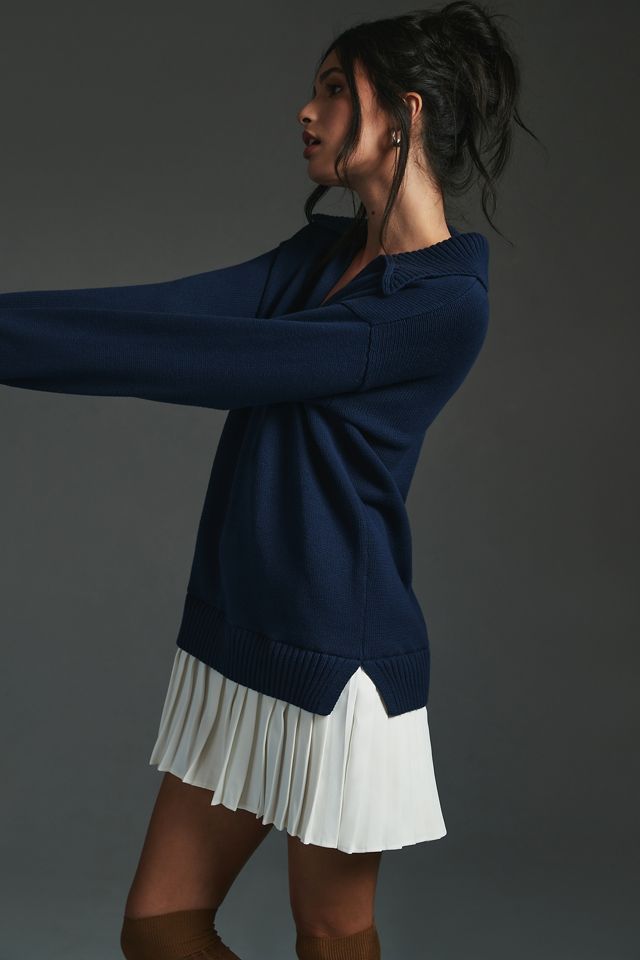 English Factory Layered Sweater Dress
