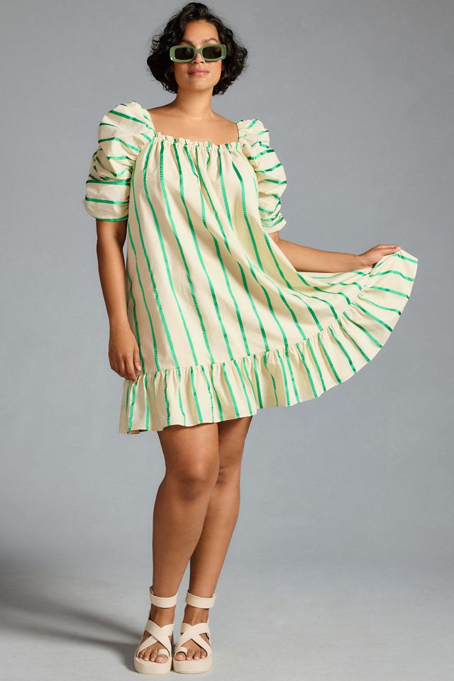 English Factory Plus Puff-Sleeve Shift Dress #3
