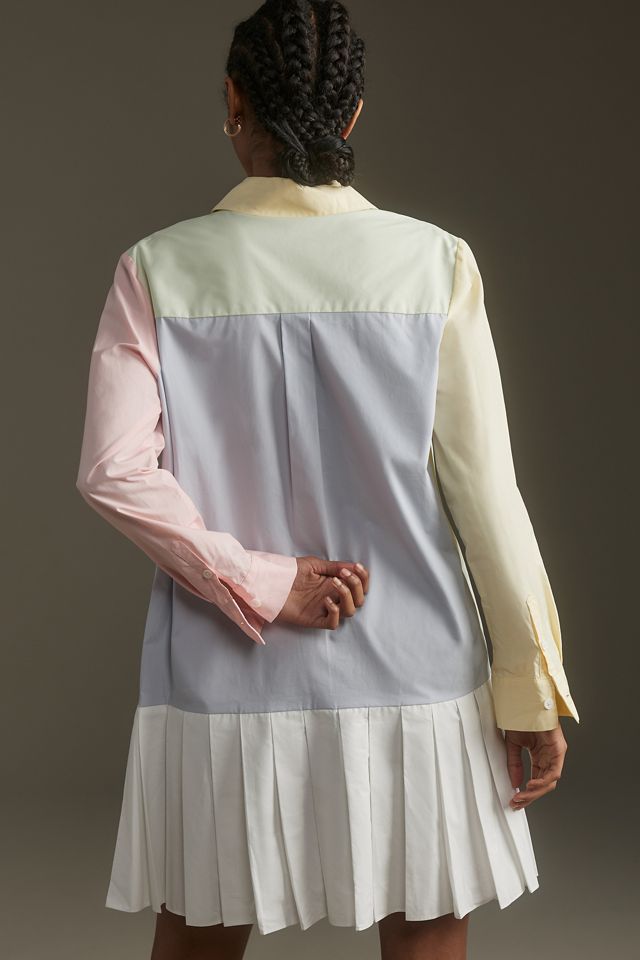 English Factory Colorblock Shirt Dress #2