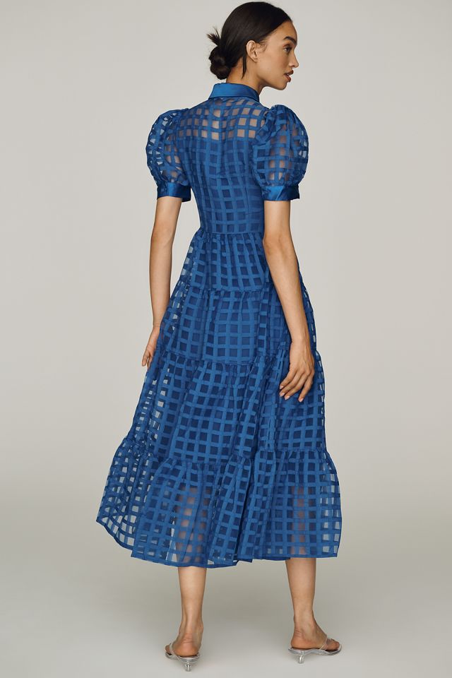 FAB 俺の奢り/This Round's on Me ANQ CF英語版 English Factory V-Neck Feather-Cuff Mini Shift Dress | Anthropologie
