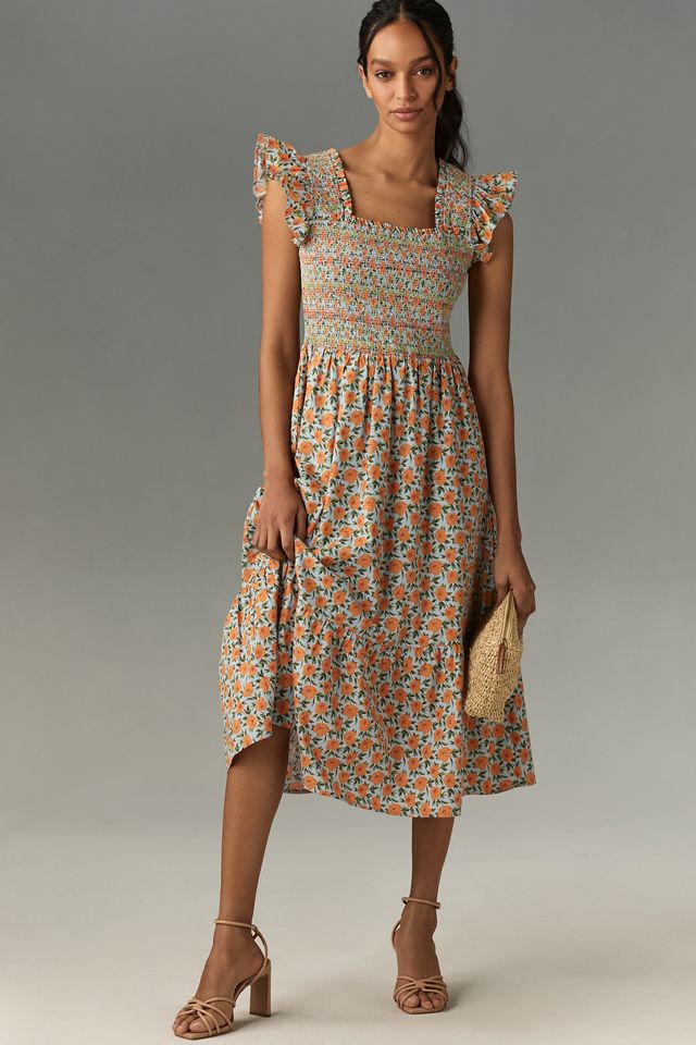 Cami Dress Lucky Brand Women's Sleeveless Square Neck Embroidered - Flowy  Summer Casual Dress Embroidered Casual Summer Dress