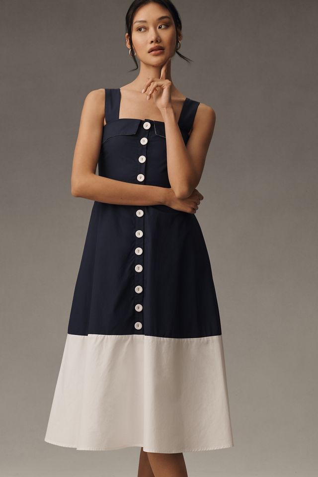 English Factory Sleeveless Square-Neck Midi Dress #2