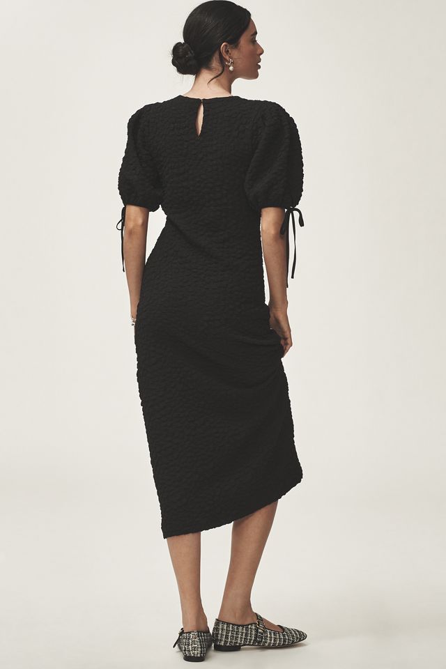 English Factory Short-Sleeve Textured Midi Dress #1