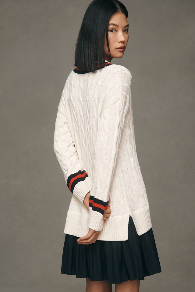 English Factory Pleated Twofer Sweater Mini Dress #1