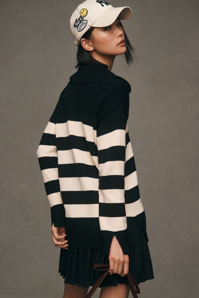 English Factory Collared Twofer Sweater Mini Dress #2
