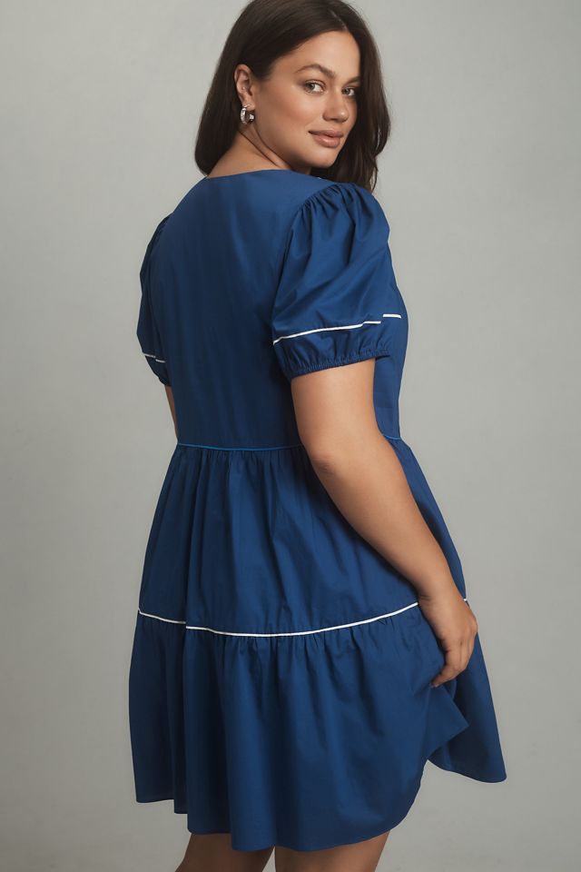 English Factory Plus Puff-Sleeve Mini Dress #1