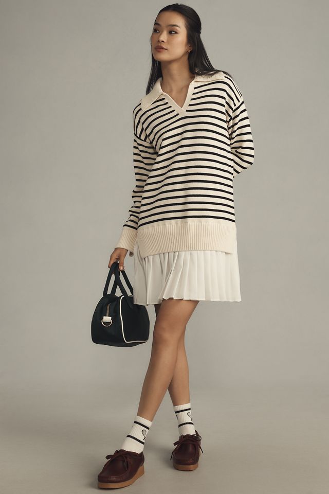 English Factory Twofer Polo Sweater Dress #2