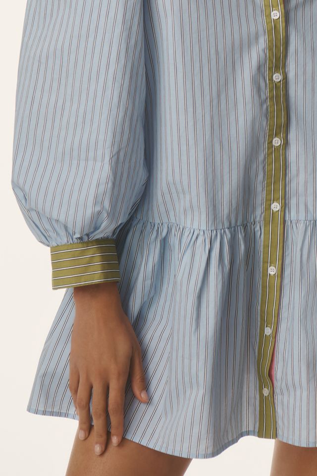 English Factory Long-Sleeve Mini Shirt Dress #2