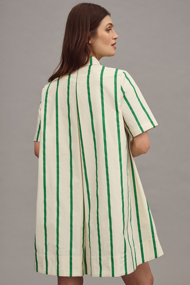 English Factory Short-Sleeve Swing Mini Shirt Dress #1