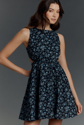 English Factory Sleeveless Cutout Mini Dress