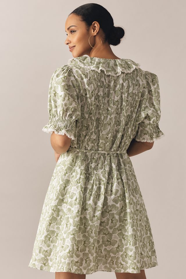 English Factory Plus Puff-Sleeve V-Neck Ruffled Mini Dress #2