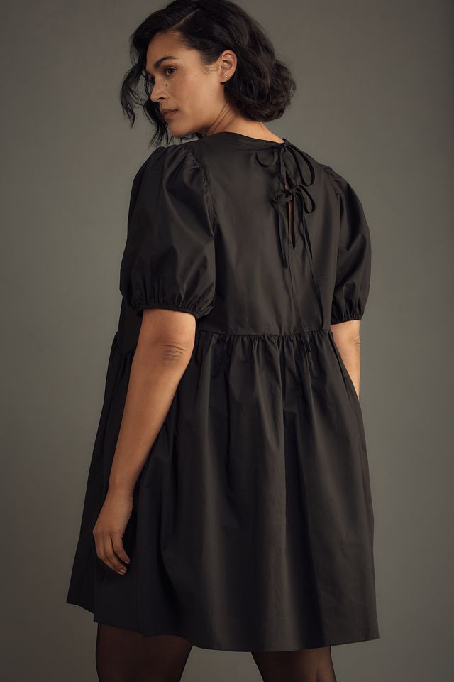 English Factory Plus Puff-Sleeve Mini Dress #1