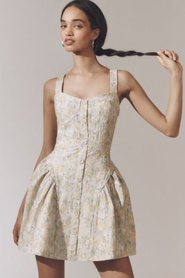 ENGLISH FACTORY SWEETHEART FIT & FLARE MINI DRESS 