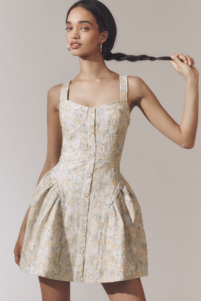 English Factory Sweetheart Fit & Flare Mini Dress