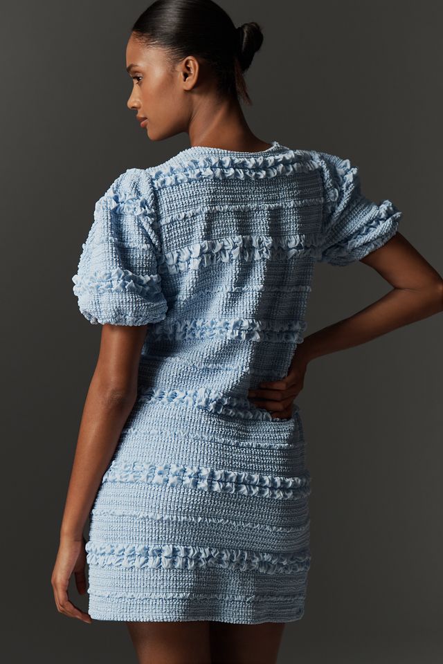 English Factory Short-Sleeve Smocked Mini Dress #2