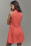 English Factory Sleeveless Collared A-Line Mini Dress