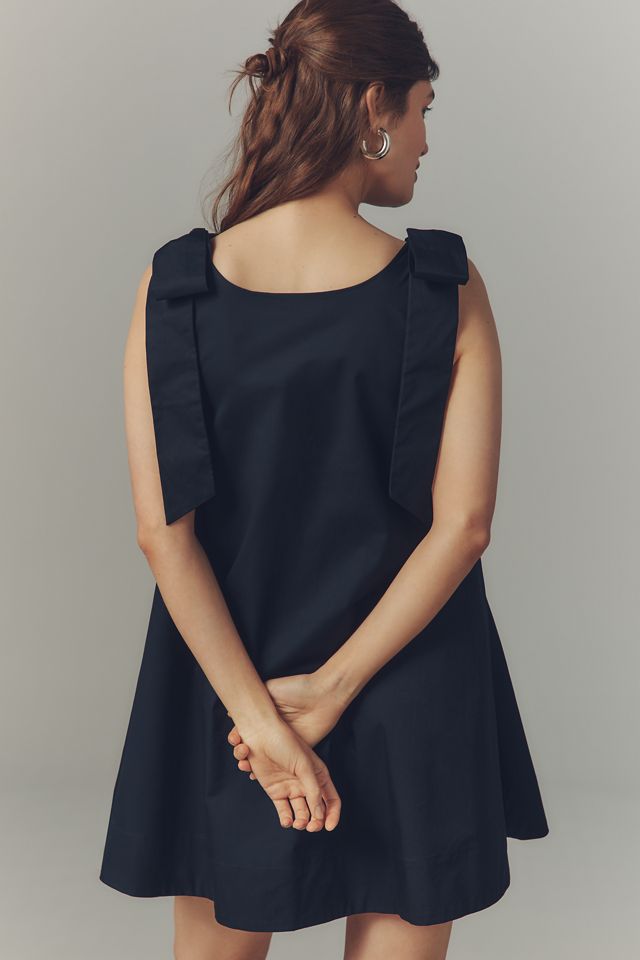 English Factory Bow-Strap Swing Mini Dress #1
