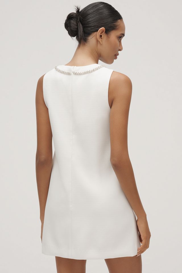 English Factory Sleeveless Rhinestone Bow Mini Dress #3