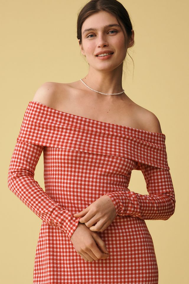 English Factory Off-The-Shoulder Midi Dress #2