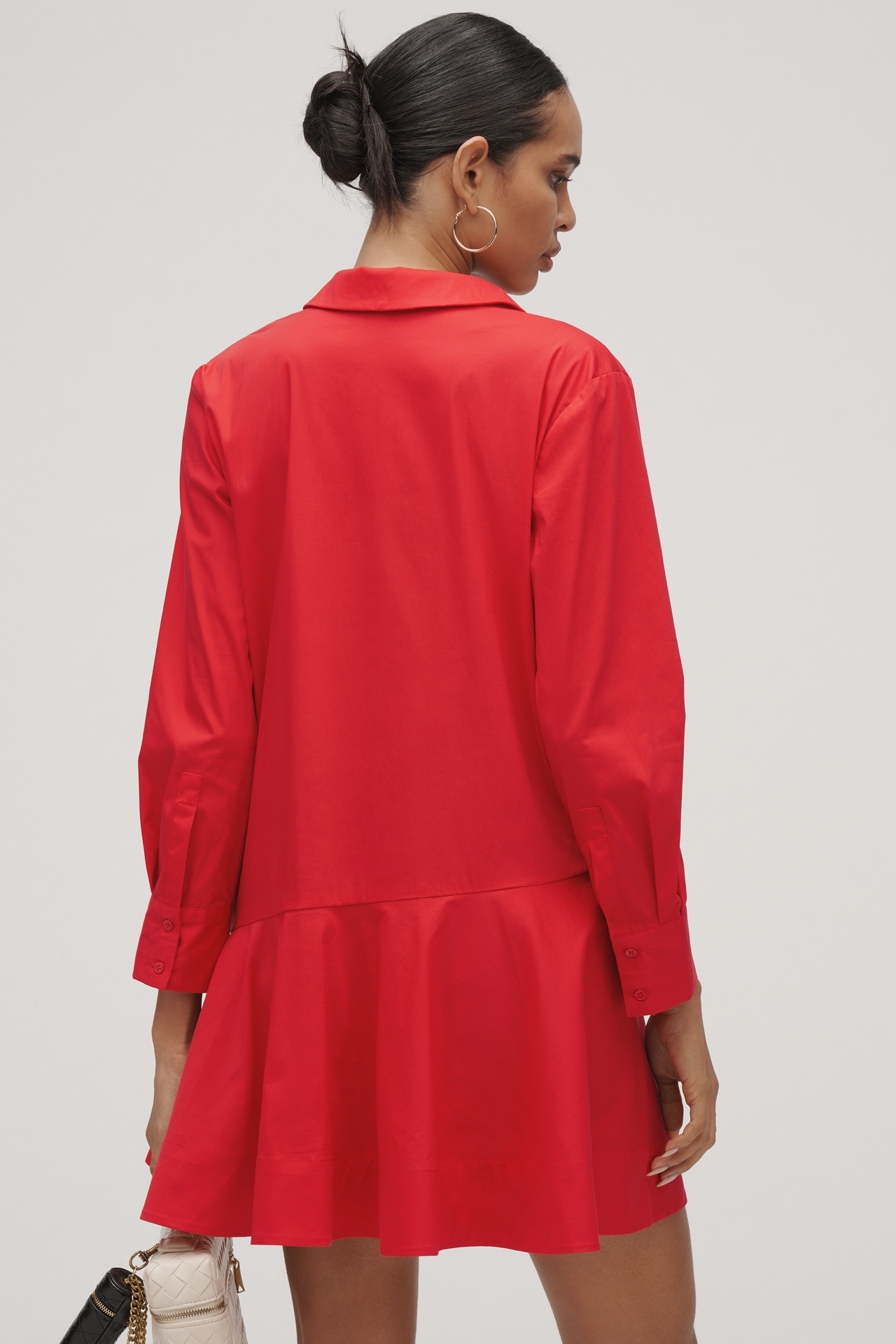 English Factory Long-Sleeve Mini Shirt Dress