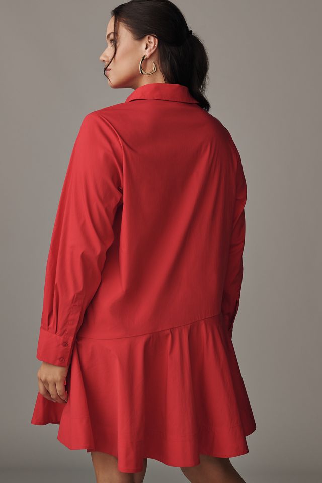 English Factory Long-Sleeve Mini Shirt Dress #5