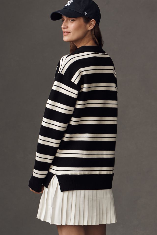 English Factory Long-Sleeve Polo Twofer Mini Dress #1