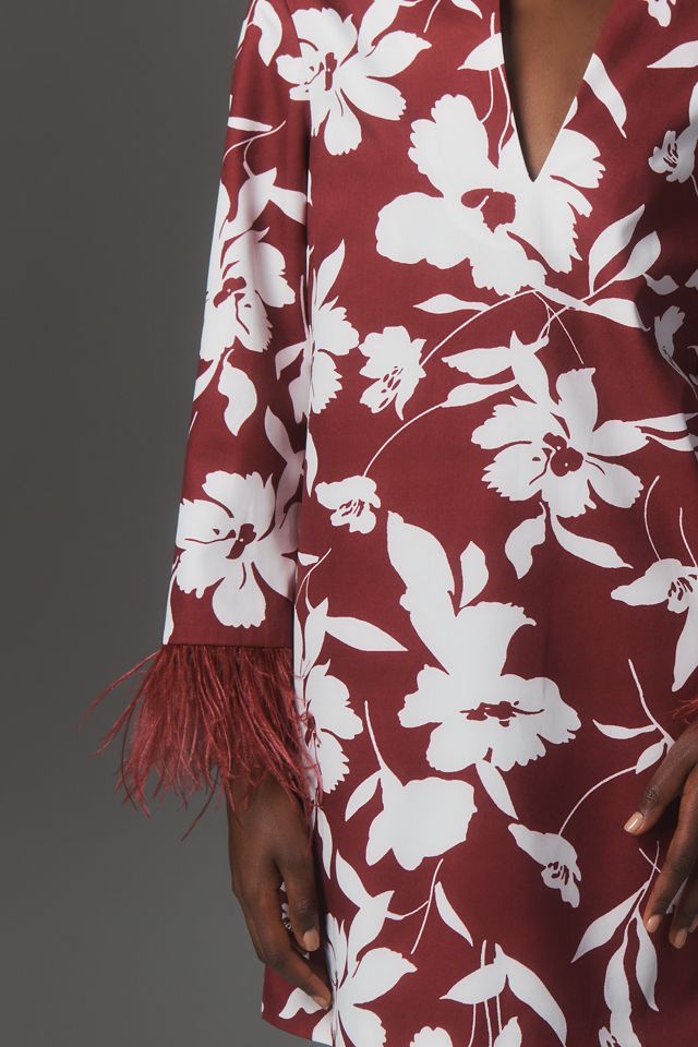 English Factory Long-Sleeve V-Neck Shift Dress #1