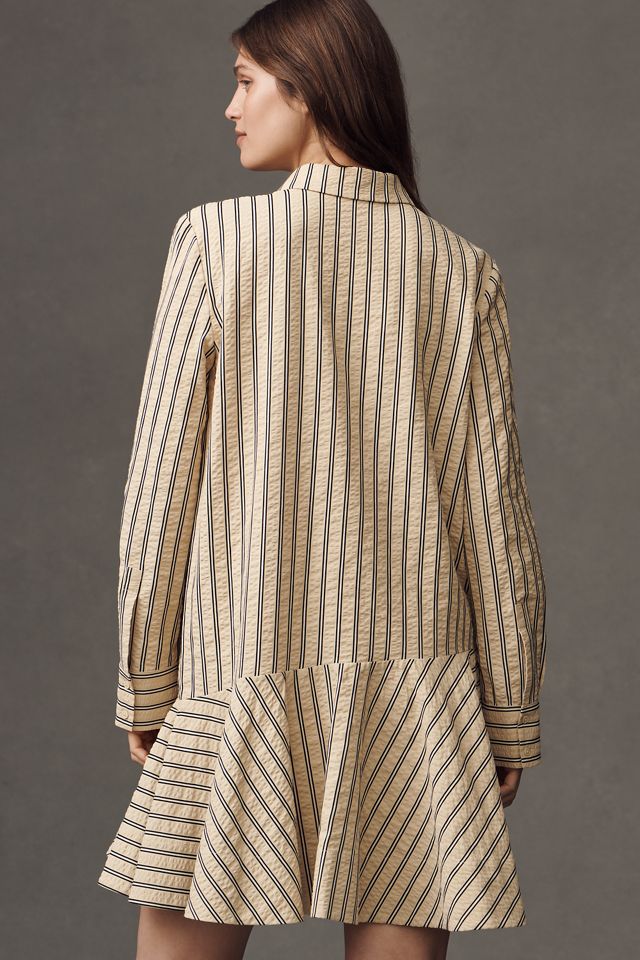 English Factory Long-Sleeve Mini Shirt Dress #1