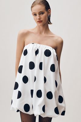By Anthropologie Strapless Linen Plunge-Neck Midi Dress | Anthropologie