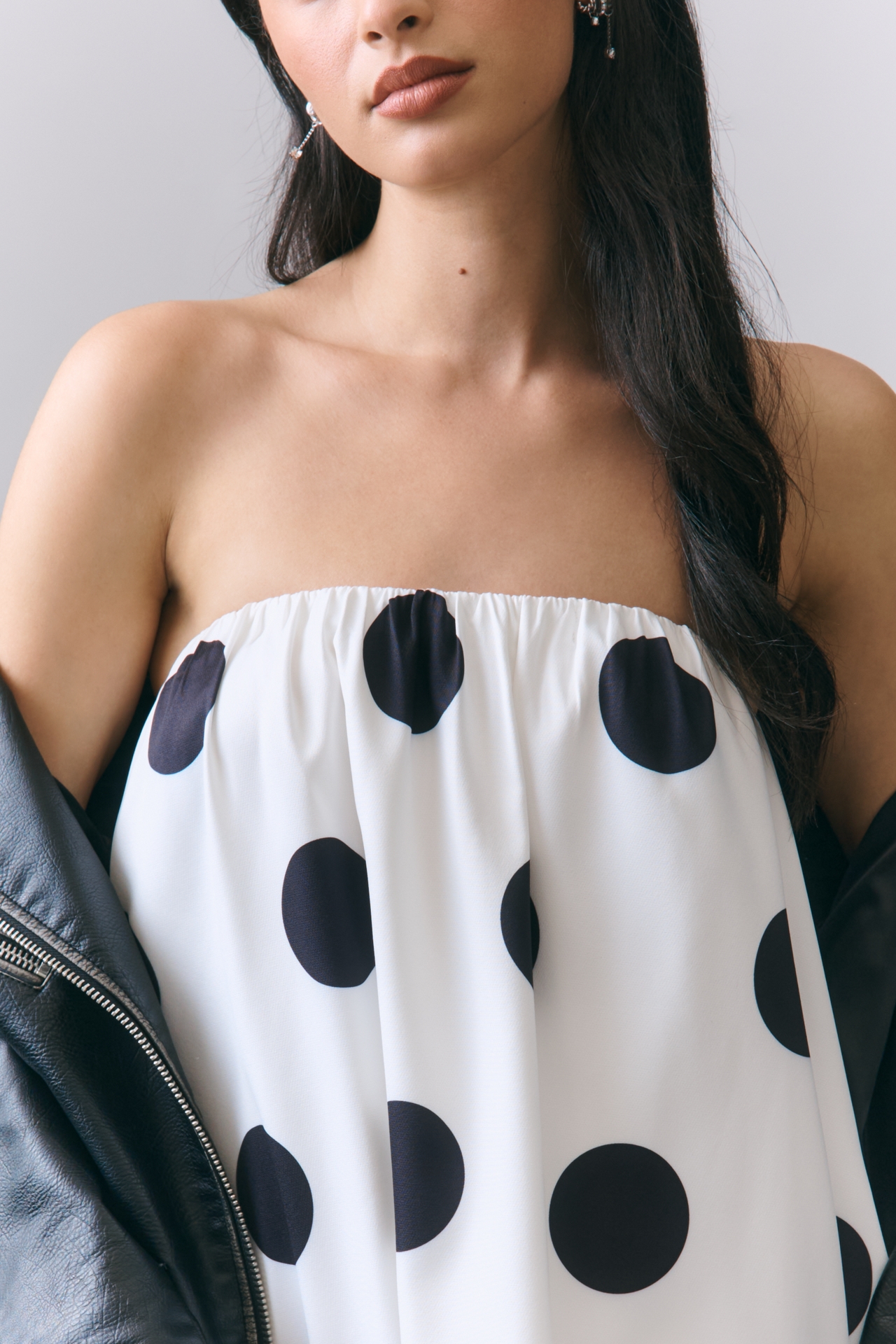 Endless Rose Strapless Bubble-Hem Mini Dress