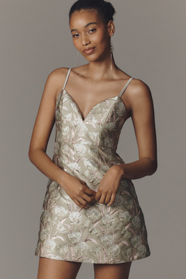 Endless Rose Jacquard Sleeveless Mini Dress