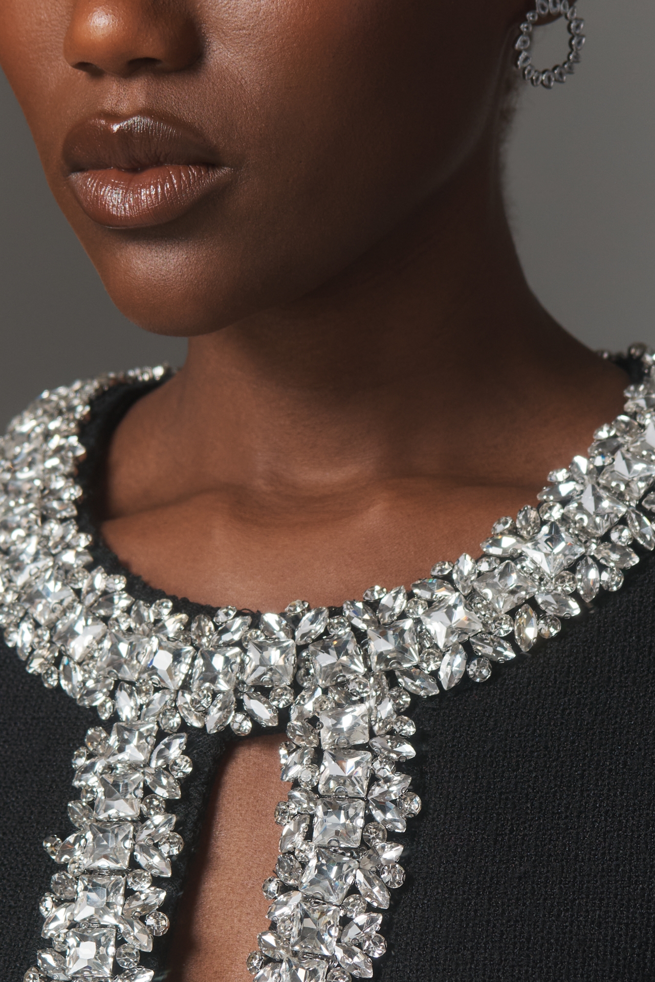 Endless Rose Short-Sleeve Keyhole Mini Dress