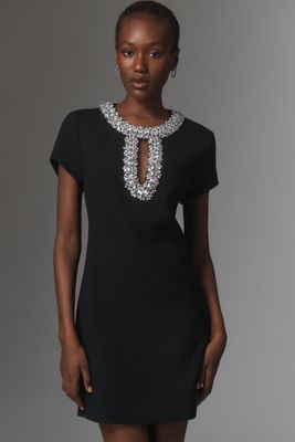 Endless Rose Short-Sleeve Keyhole Mini Dress