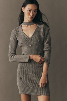 Endless Rose Cutout Mini Sweater Dress
