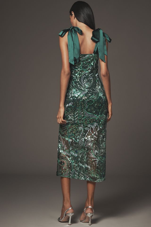 Endless Rose Tie-Strap Embellished Midi Dress #1