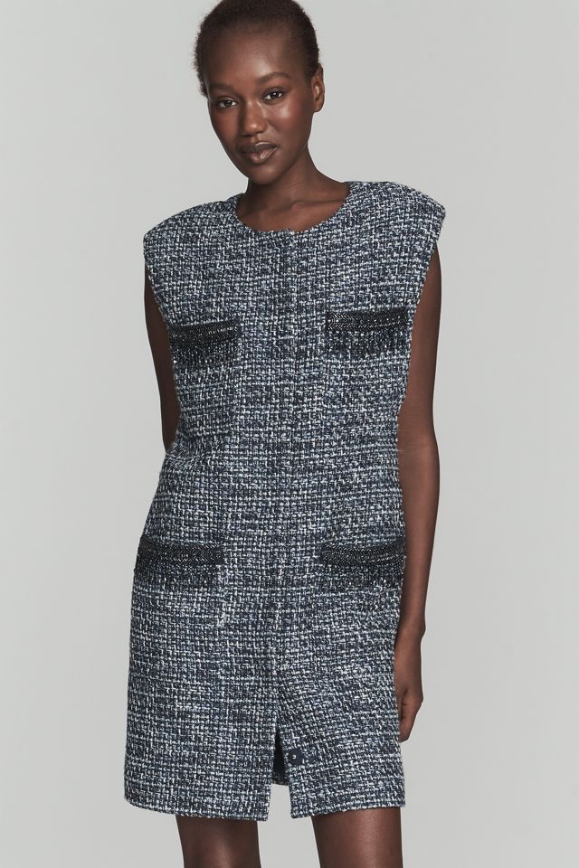 Endless Rose Sleeveless Tweed Mini Dress #1