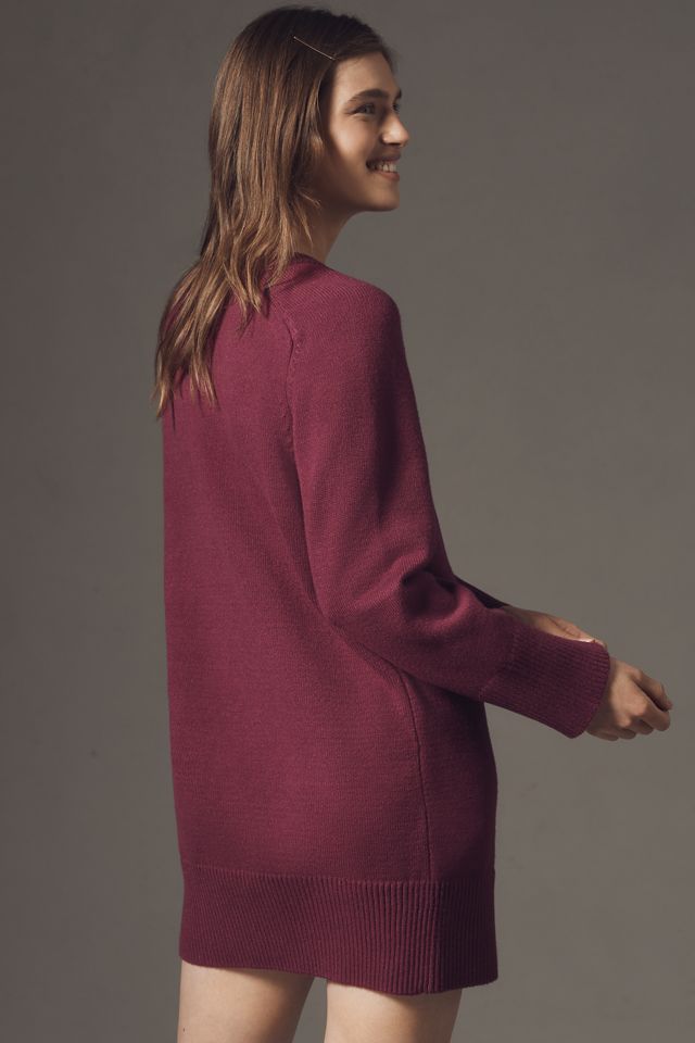 English Factory Petite Long-Sleeve Sweater Mini Dress #2