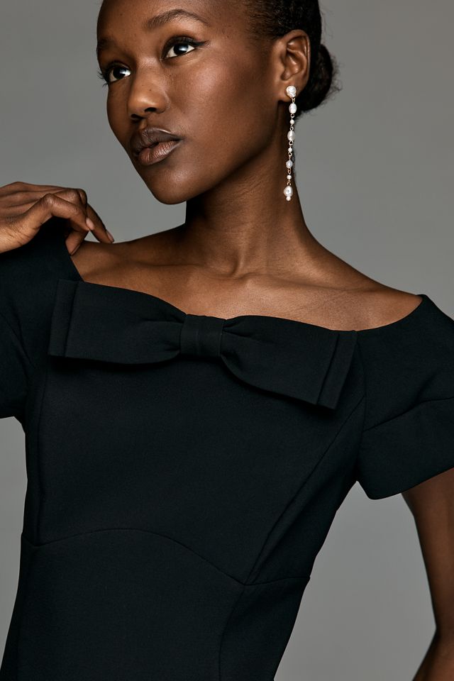 Endless Rose Off-Shoulder Bow Mini Dress