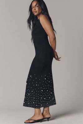 Endless Rose Pearl Knit Midi Dress