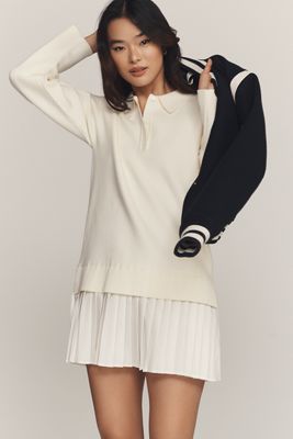 Delphine Sweater Twofer Mini Dress | Anthropologie