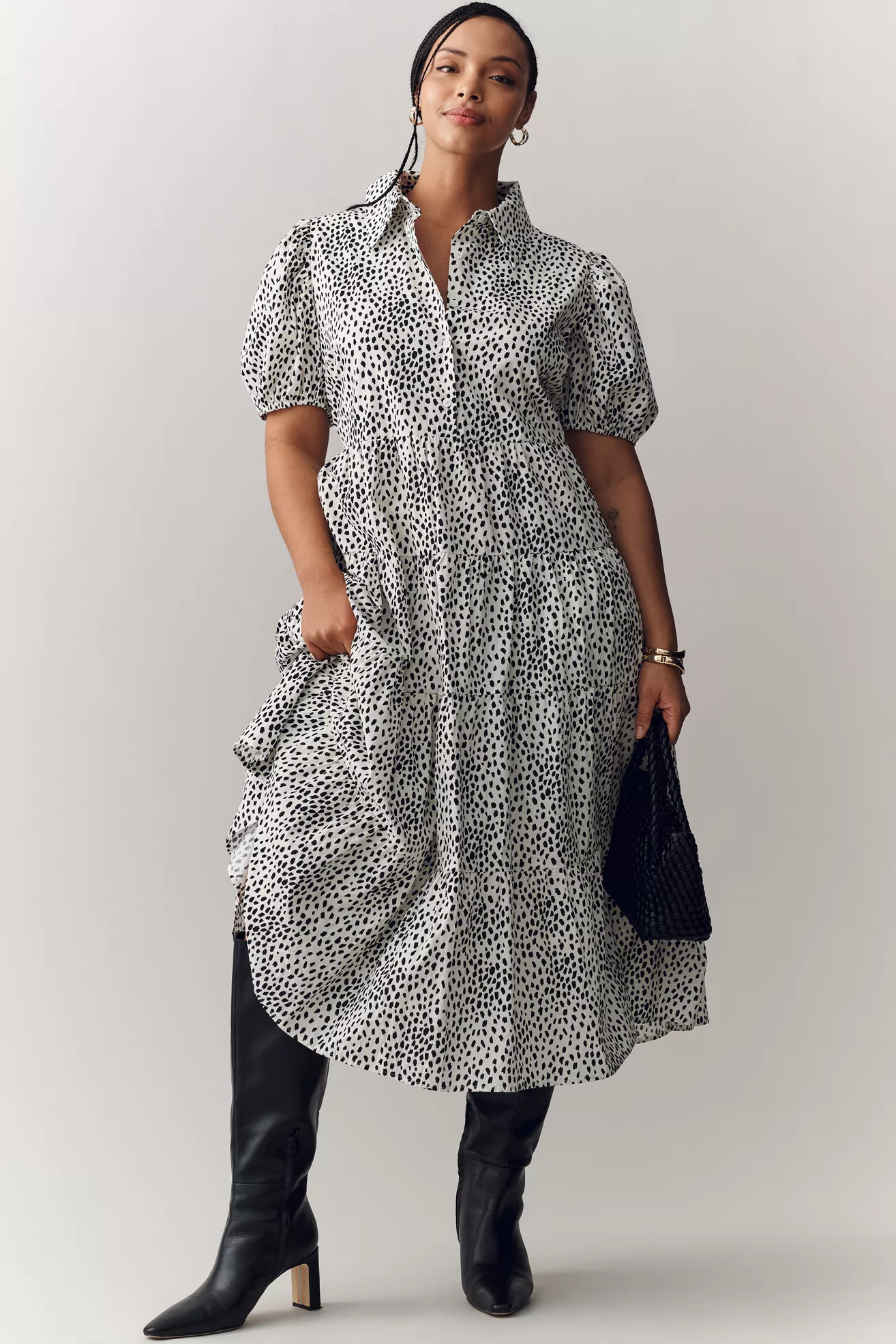 English Factory Petite Midi Shirtdress