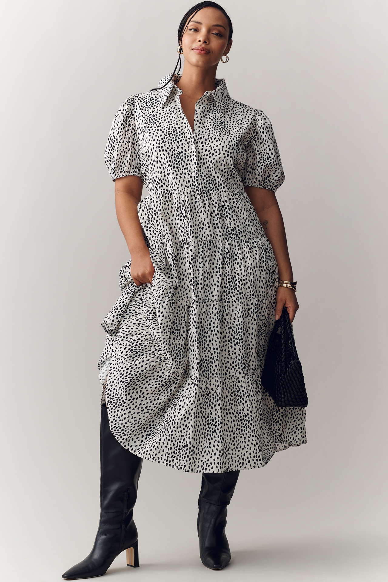 English Factory Petite Midi Shirt Dress
