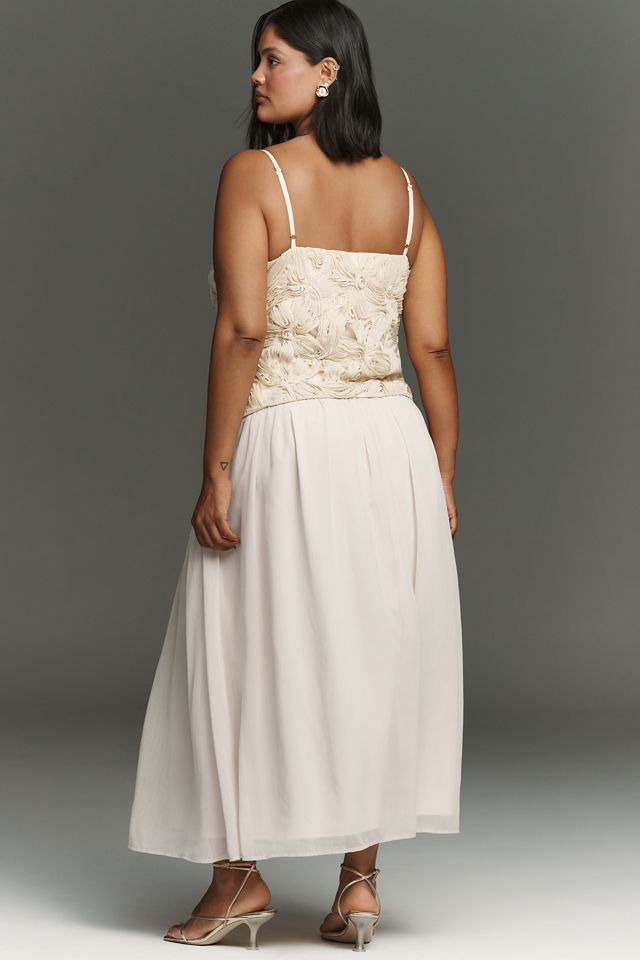 English Factory Cotton Twofer Midi Dress #2