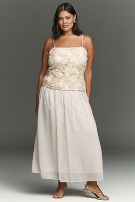 English Factory 100% Cotton Twofer Midi Dress