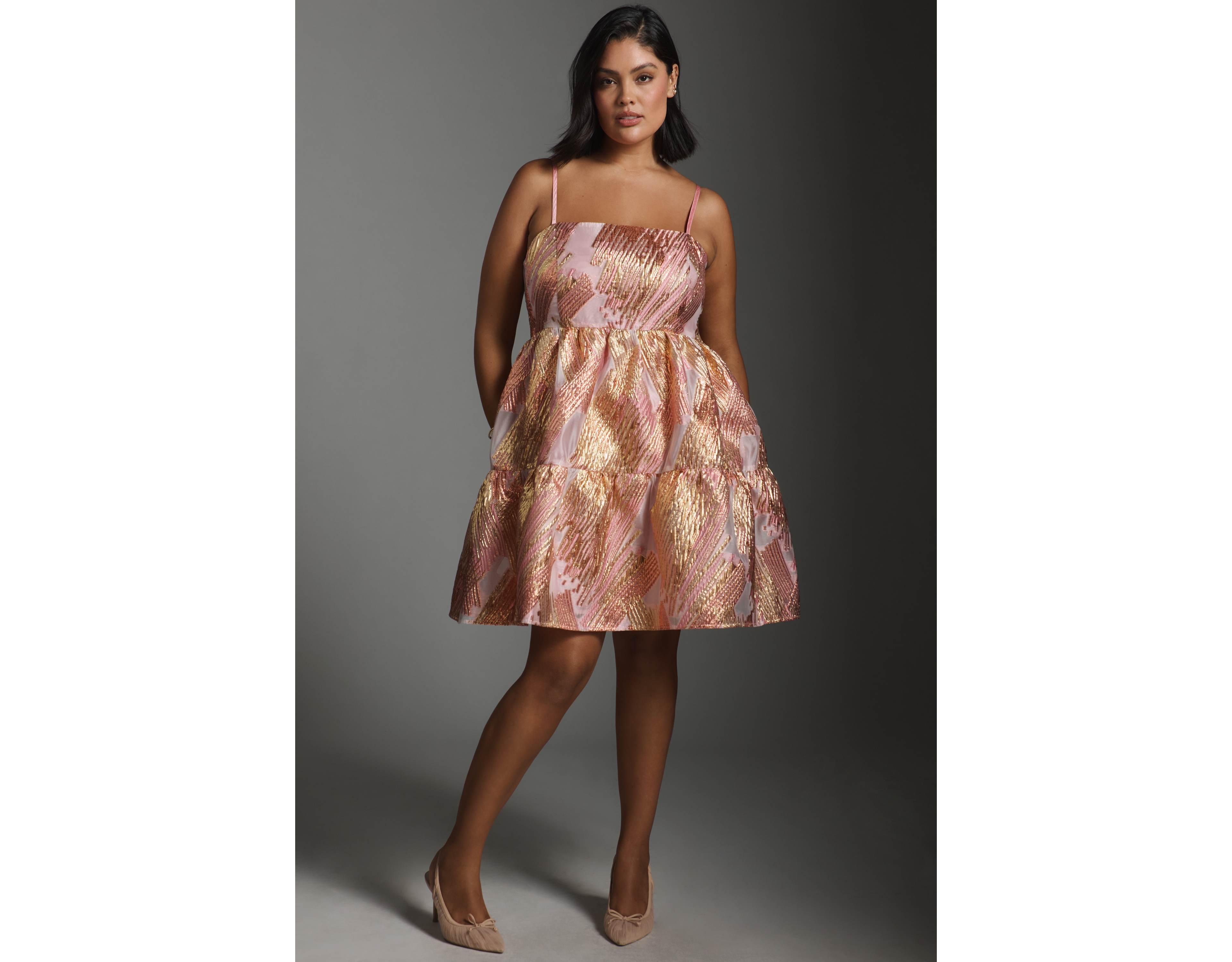 English Factory Jacquard Mini Dress