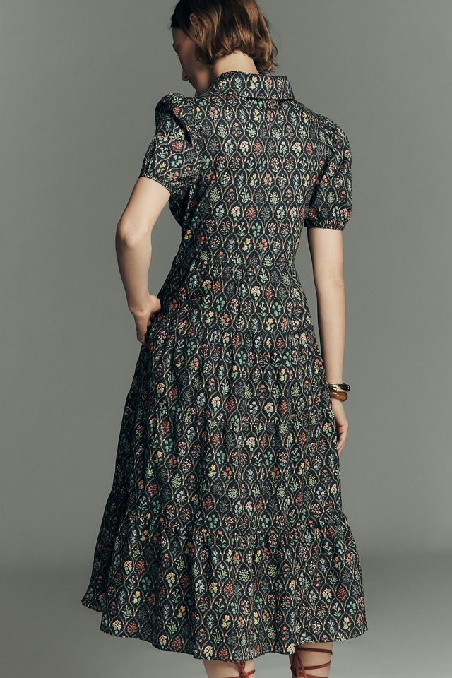 english factory floral embroidered dress Green & Baby Blue Embroidered Lucy Mini Dress main image 0