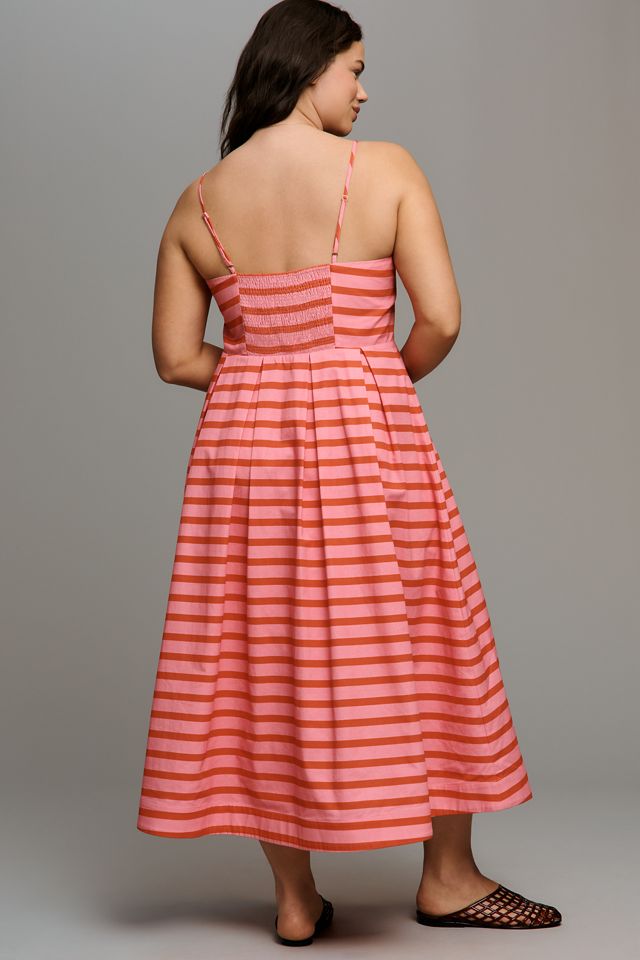 english factory a line striped dress English Factory main image 1