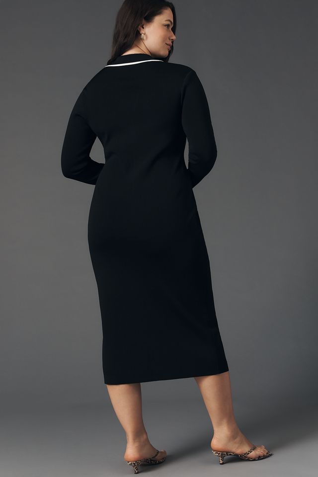 English Factory Knit Split-Hem Midi Dress #2