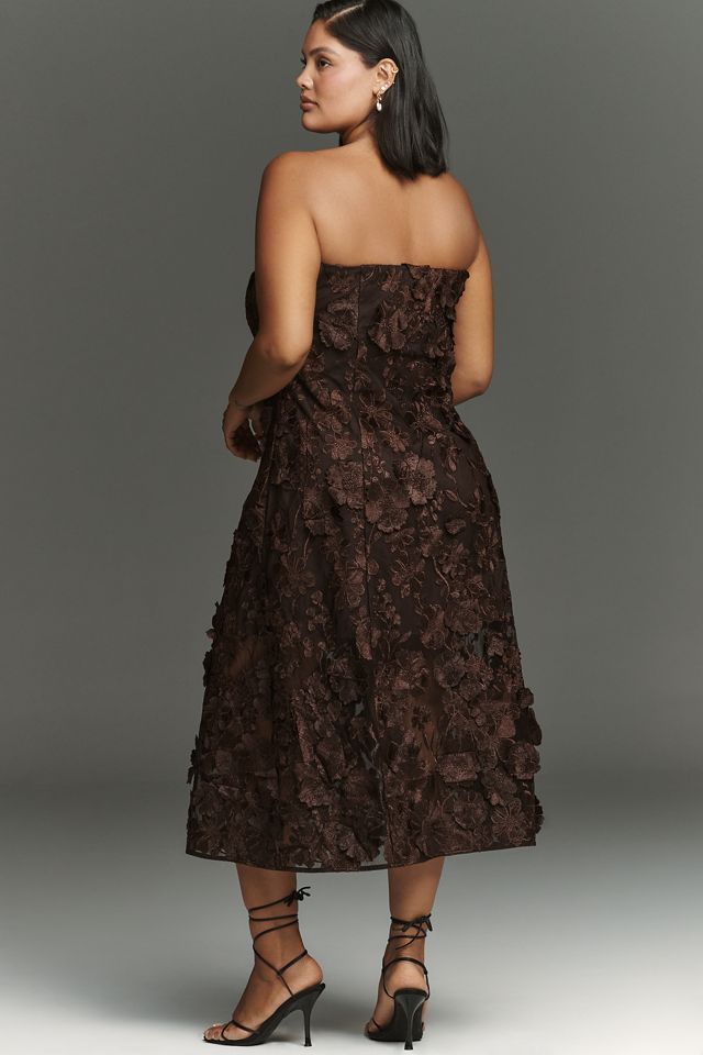English Factory Strapless Midi Dress #2