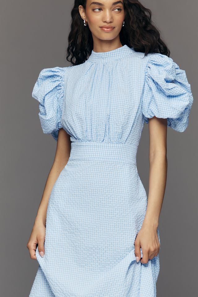 English Factory Puff-Sleeve Midi Dress #2
